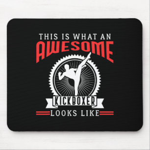 Mousepad Presente de Citação Engraçada de Kickboxing para F