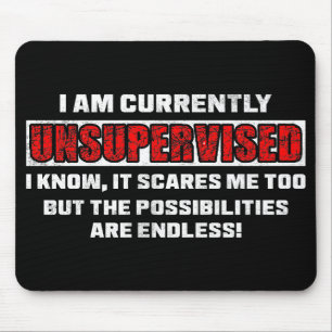Mousepad Presente de Citação Engraçada e Sarcástica Atualme