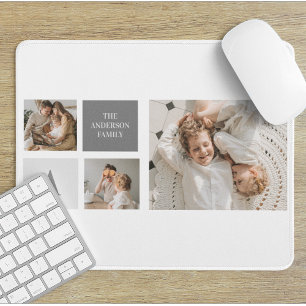 Mousepad Presente de Colagem Familiar Personalizada