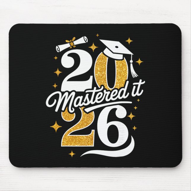 Mousepad Presente de Conclusão do Mestrado da Turma de 2026 (Frente)
