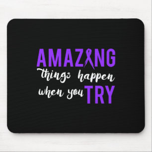 Mousepad Presente de consciência motivacional do Câncer de