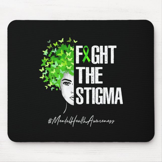 Mousepad Presente de Conscientização sobre Saúde Mental Com (Frente)