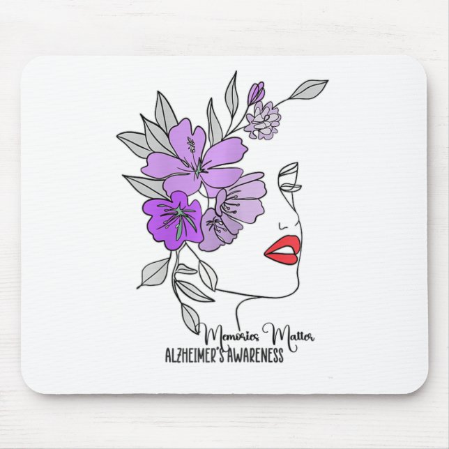 Mousepad Presente de Cuidados de Memória para Mulheres Não  (Frente)