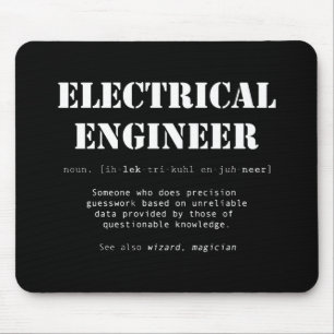 Mousepad Presente de definição de Engenheiro elétrico en
