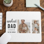 Mousepad Presente de Dia de os pais Feliz para Foto de Cola<br><div class="desc">O "Melhor Pai de Colagem Moderna - Foto Colorida Nunca Dotado" é um presente personalizado e único para qualquer pai que mereça ser celebrado. O presente é uma foto de colagem composta por várias imagens individuais que foram cuidadosamente organizadas para criar um design impressionante e atraente. O presente é uma...</div>