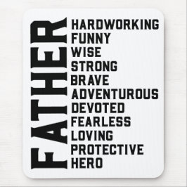 Mousepad Presente de Dia de os pais pai. Pai presente de an