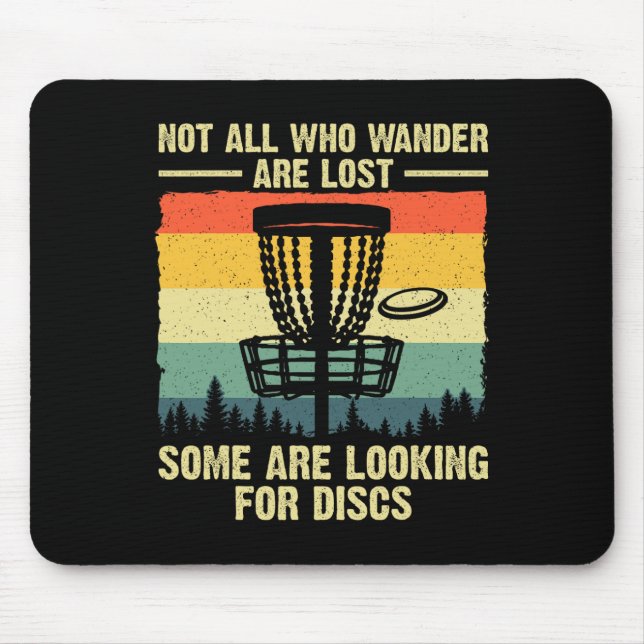 Mousepad Presente de Disco de Golfe Acessórios e Coisas par (Frente)