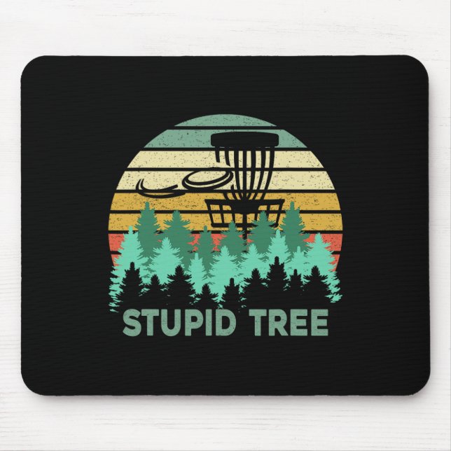 Mousepad Presente de Disco Voador de Golfe de Disco Árvore  (Frente)