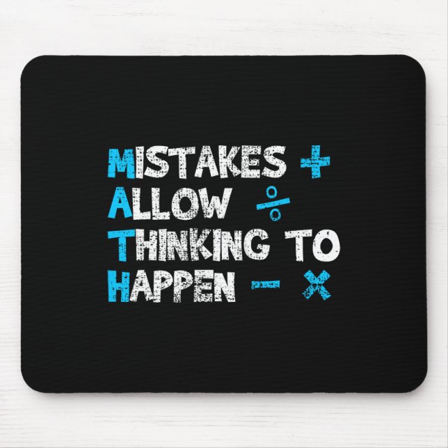 Mousepad Presente de dizer engraçado professor de matemátic (Frente)