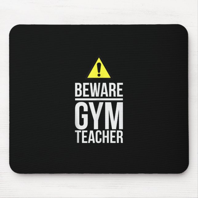 Mousepad Presente de Educação Física para Professores de Gi (Frente)