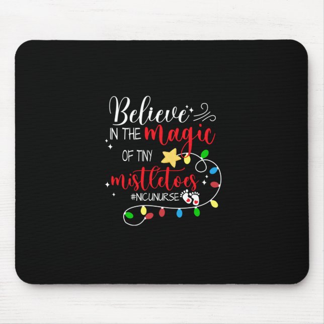 Mousepad Presente de Enfermeira | Acredite Na Magia (Frente)