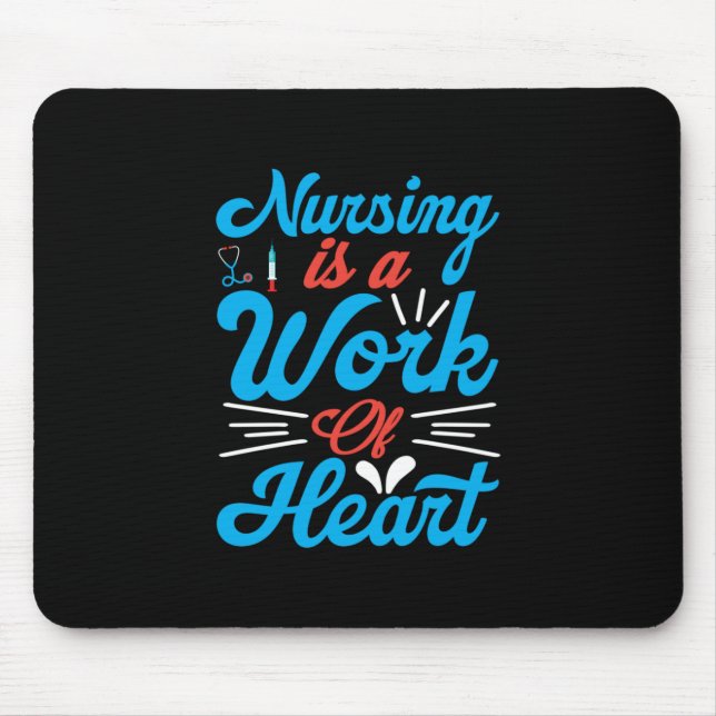 Mousepad Presente de Enfermeira | Enfermagem É Uma Obra De  (Frente)