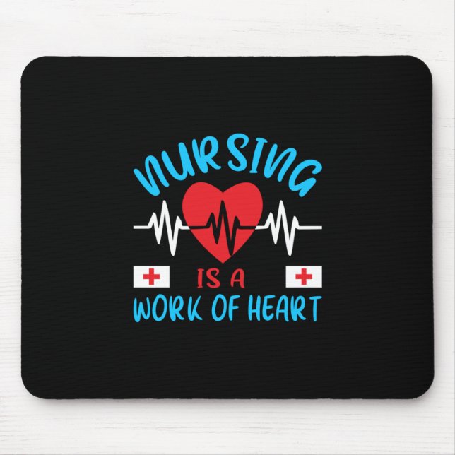 Mousepad Presente de Enfermeira | Enfermagem É Uma Obra De  (Frente)