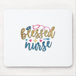 Mousepad Presente de Enfermeira Enfermeira abençoada