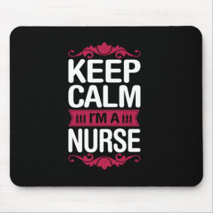 Mousepad Presente de Enfermeira   Fique Calmo, Sou Enfermei