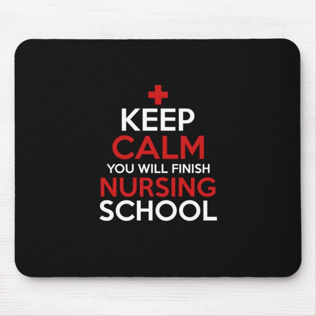 Mousepad Presente de Enfermeira | Fique Calmo Você Termina (Frente)