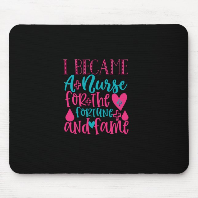Mousepad Presente de Enfermeira | Virou Enfermeira Para A F (Frente)