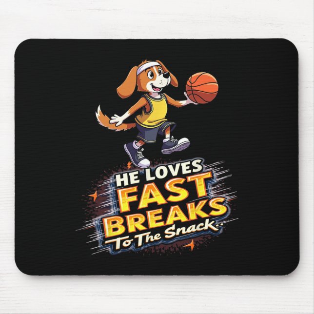 Mousepad Presente de Esqueleto Engraçado Para Amantes de Cã (Frente)