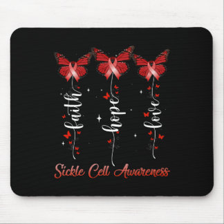 Mousepad Presente De Fita Vermelha Butterfly Para Awarenes