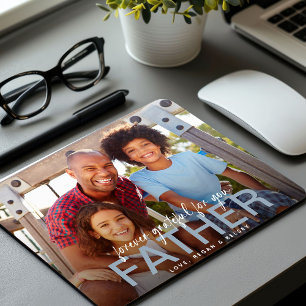 Mousepad Presente de Foto do Pai para Sempre Grato