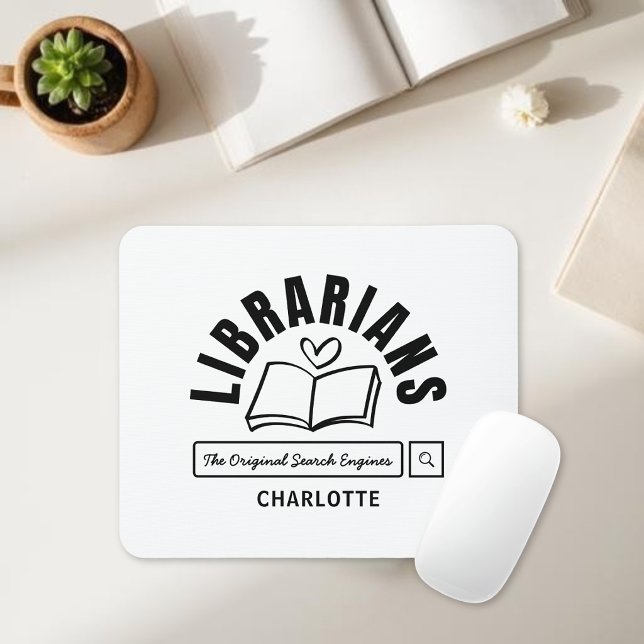Mousepad Presente de Frase Engraçada de Bibliotecário para  (Criador carregado)