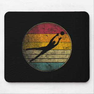 Mousepad Presente de Goleiro de Bola de Futebol Estilo Retr
