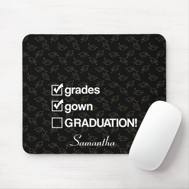 Mousepad Presente de Graduação de Nome Personalizado | Form (Com mouse)