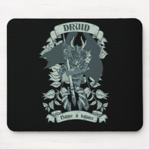 Mousepad Presente de Halloween do Guerreiro Druida para Fãs