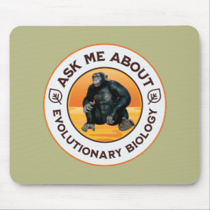 Mousepad Presente de Humor da Evolução para Professor de Bi