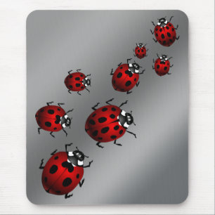 Mousepad Presente de joaninha Arte de mouse Joaninha Presen