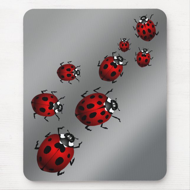 Mousepad Presente de joaninha Arte de mouse Joaninha Presen (Frente)