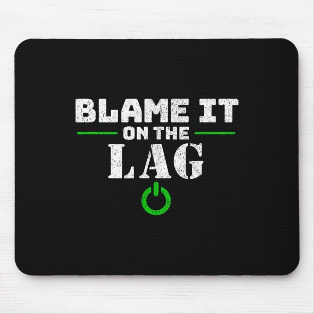 Mousepad Presente de jogo engraçado na lag de jogos Present (Frente)