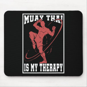 Mousepad Presente de Lutador de Artes Marciais de Muay Tail