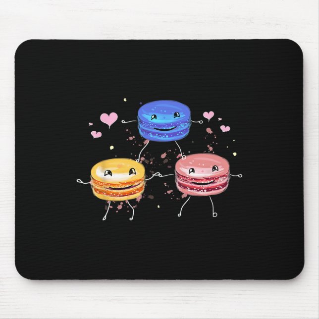 Mousepad Presente de Macaroon de Torcida Bonito e Delicioso (Frente)