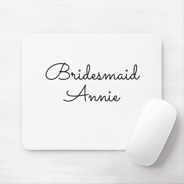 Mousepad presente de madrinha de casamento simples minimali (Com mouse)