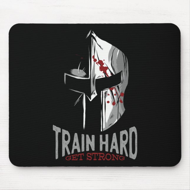 Mousepad Presente de Motivação de Gym com Helmet Sparta Spa (Frente)
