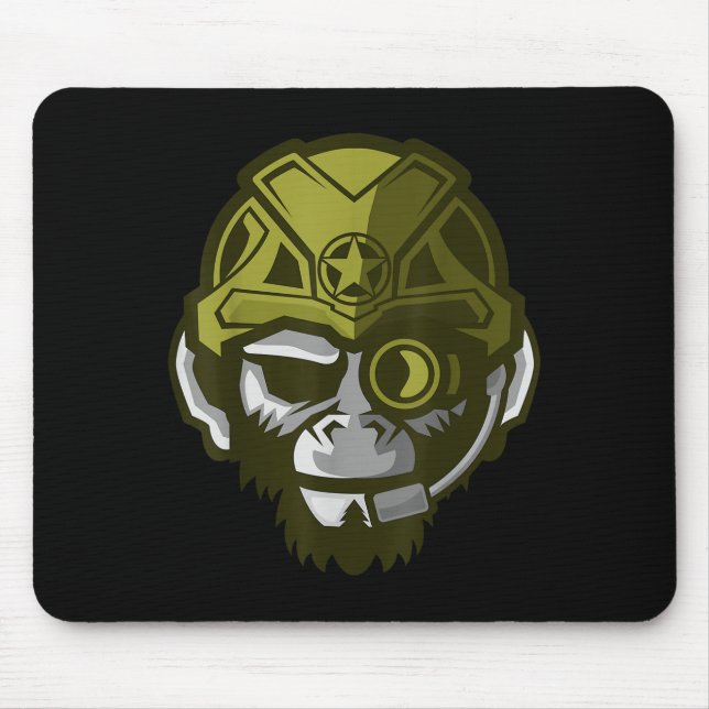 Mousepad Presente de motivação para musculação de gorila Un (Frente)