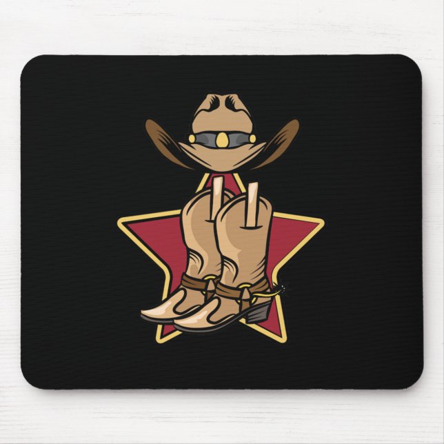 Mousepad Presente de música country para dança na linha do  (Frente)
