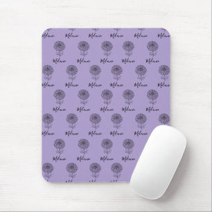 Mousepad Presente de Nascimento do Aster de Setembro Person
