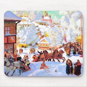 Mousepad Presente de Natal em Arte Russa
