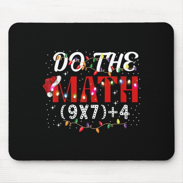 Mousepad Presente de Natal Engraçado Faça a Conta Meme (9x7 (Frente)
