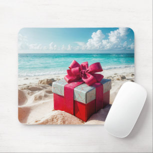Mousepad Presente De Natal Na Areia De Praia