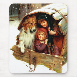Mousepad Presente de Natal Vintage Art