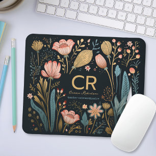 Mousepad Presente de Ocupação do Nome do Monograma Personal