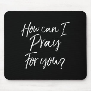 Mousepad Presente de Oração Cristã e Evangelismo Como Posso