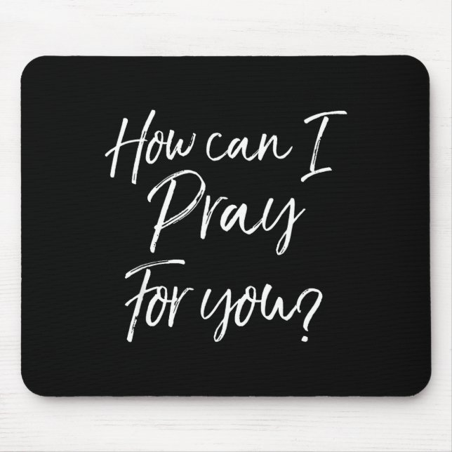 Mousepad Presente de Oração Cristã e Evangelismo Como Posso (Frente)
