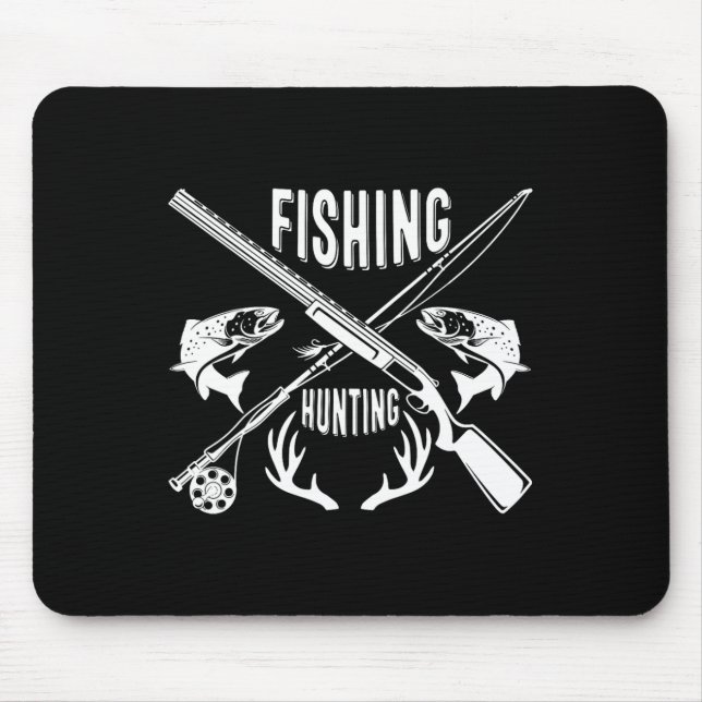 Mousepad Presente De Pesca E De Dia de os pais Engraçado (Frente)