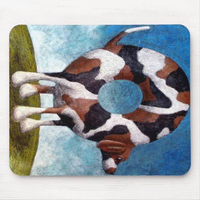 Mousepad Presente de pintura de Bagel-Beagle (Frente)