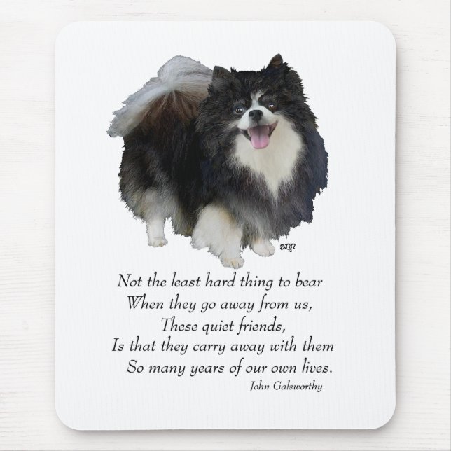 Mousepad Presente de Pomerânia Negra (Frente)