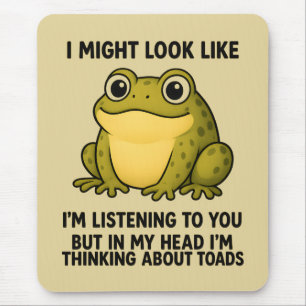 Mousepad Presente de Sobrevivência em Reuniões com Humor de
